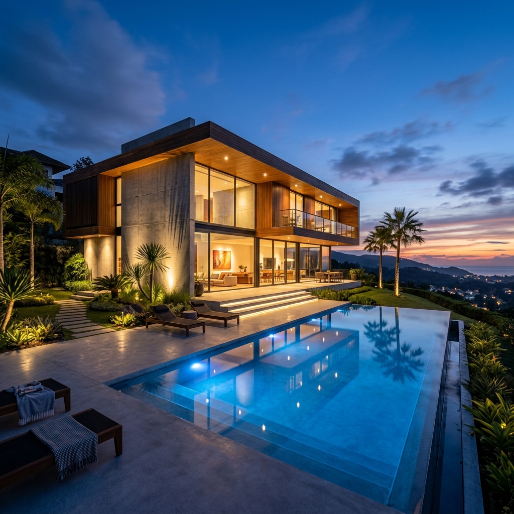 Luxury Architectural Estate Close-up